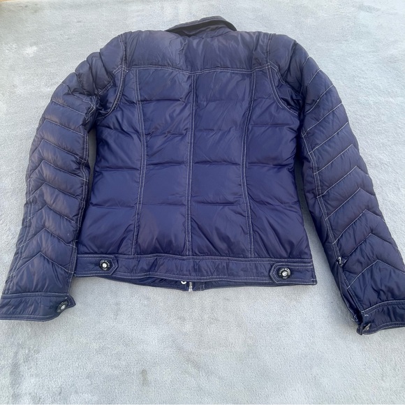 Guess Blue Quilted Puffer Nylon Jacket - Picture 4 of 16